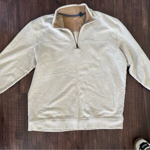 Arrow Men's Beige Zip-Up Sweater